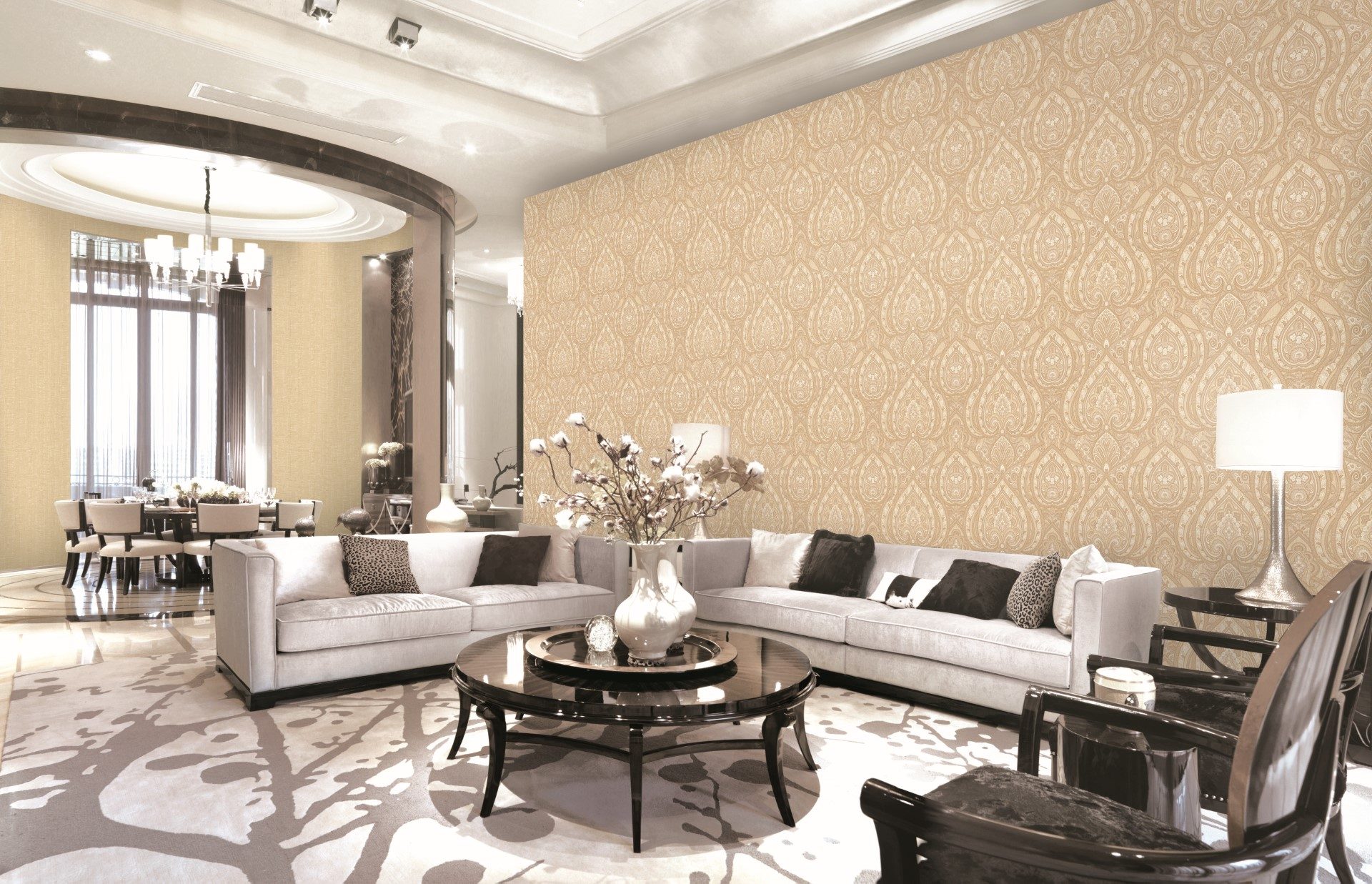 Giấy Dán Tường Phòng Khách - Gia Hưng Wallpaper với kho giấy dán tường đa dạng