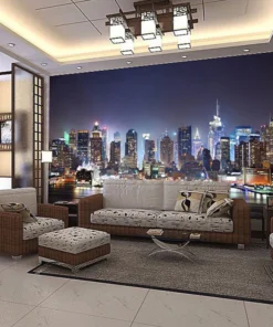 Tranh Dán Tường Thành Phố Hiện Đại