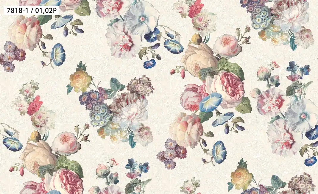 Giấy Dán Tường Hoa Văn 3D Mẫu Mới 7818-1/01.02P