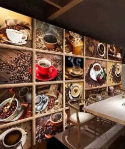 Tranh Tường Tùy Chỉnh Cho Quán Cà Phê, Nhà Hàng, Hạt Cà Phê