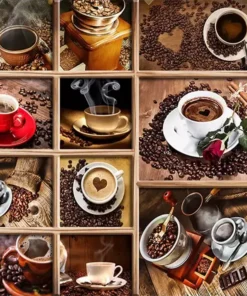 Tranh Tường Tùy Chỉnh Cho Quán Cà Phê, Nhà Hàng, Hạt Cà Phê