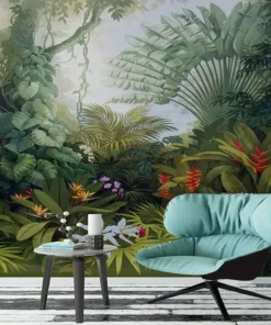 Tranh Sơn Dầu Dán Tường Bầu Trời Cầu Vồng