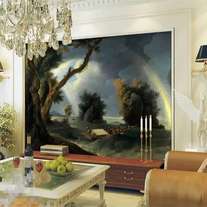 Tranh Sơn Dầu Dán Tường Bầu Trời Cầu Vồng Tranh Sơn Dầu Dán Tường Bầu Trời Cầu Vồng