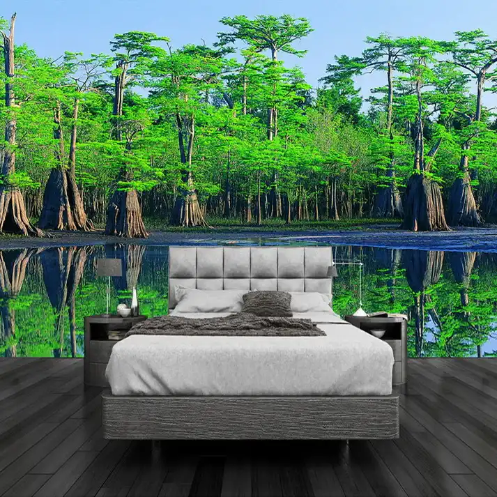 Tranh Dán Tường Hiệu Ứng 3D Phong Cảnh Rừng Tranh Dán Tường Hiệu Ứng 3D Phong Cảnh Rừng