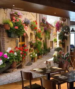 Tranh Dán Tường Phong Cảnh Đường Phố Châu Âu